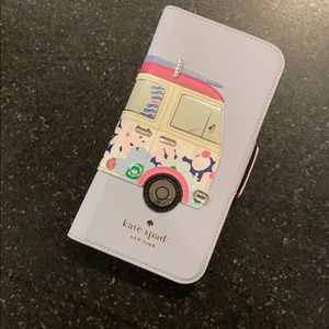 K ♠️ S iPhone X leather folio case